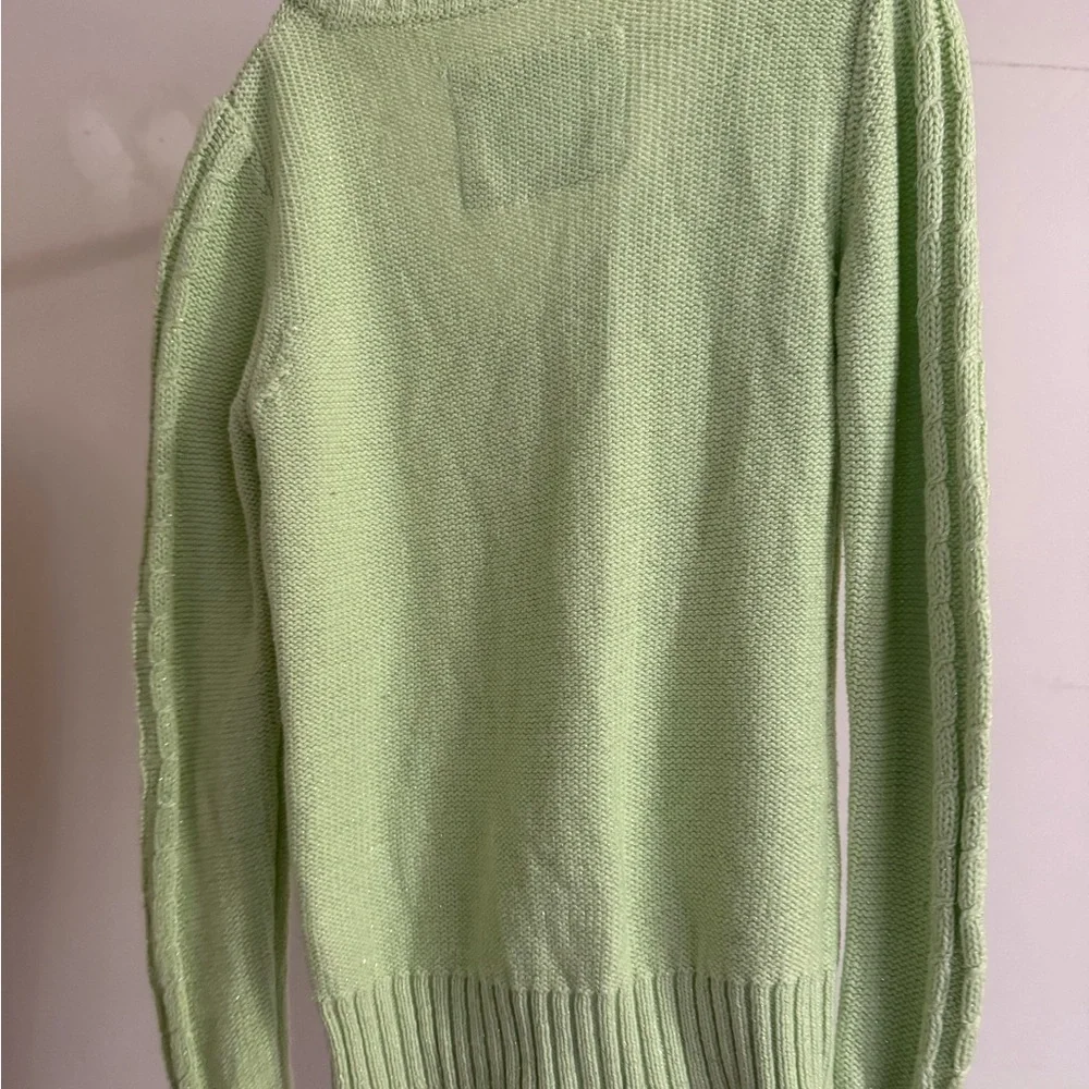 Justice V-Neck Cable-knit Sweater